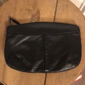 Vintage Contessa leather clutch bag